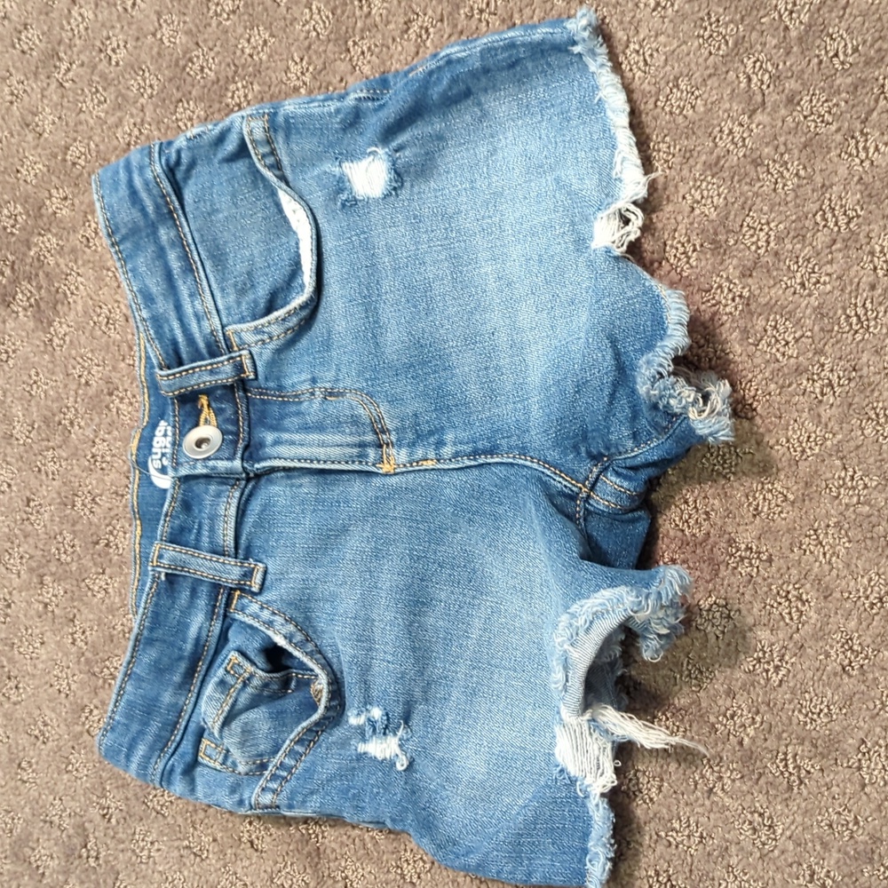 NWOT!  Sugar & Jade Girls Distressed Denim Shorts - size 8